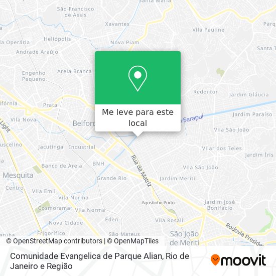 Comunidade Evangelica de Parque Alian mapa