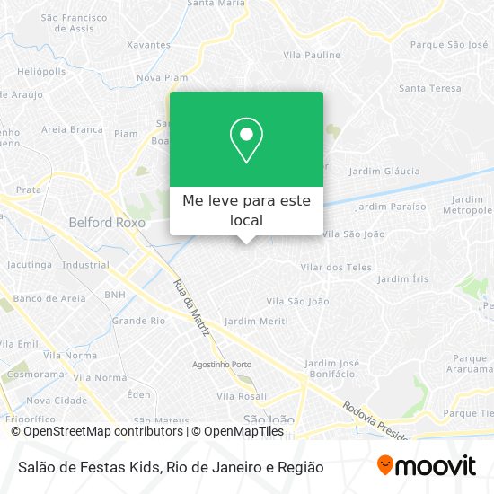 Salão de Festas Kids mapa