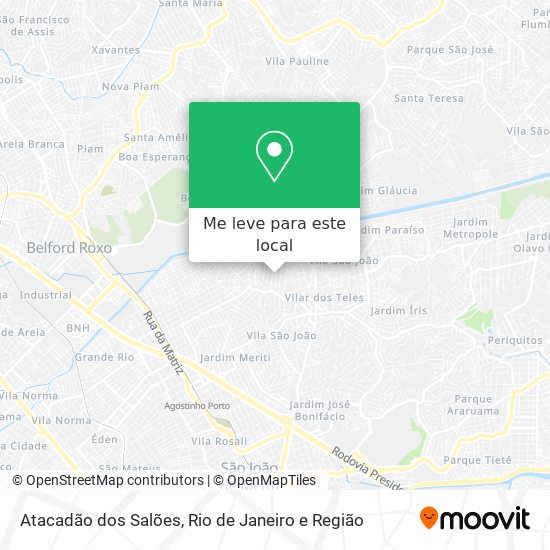Atacadão dos Salões mapa