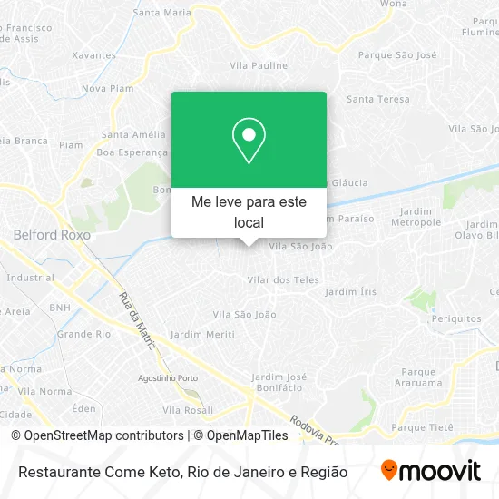 Restaurante Come Keto mapa