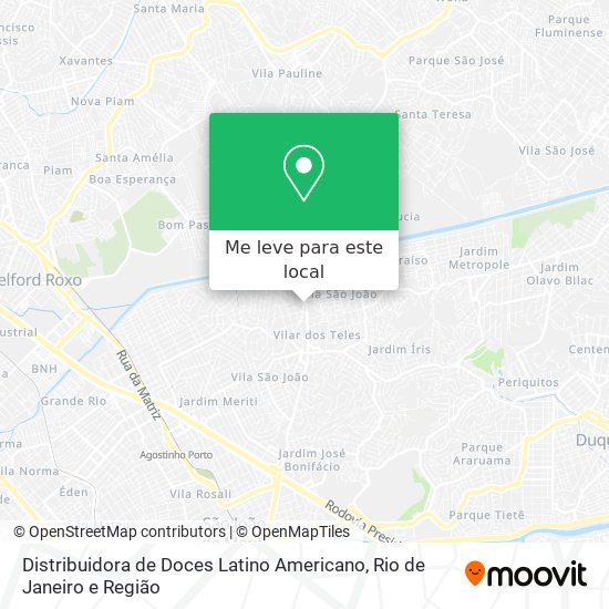 Distribuidora de Doces Latino Americano mapa