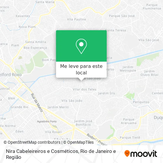 Nira Cabeleireiros e Cosméticos mapa