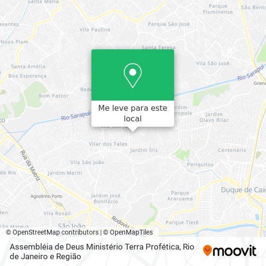 Assembléia de Deus Ministério Terra Profética mapa