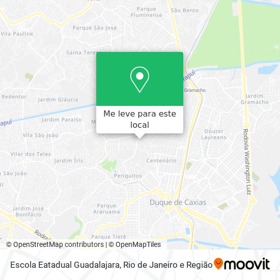 Escola Eatadual Guadalajara mapa