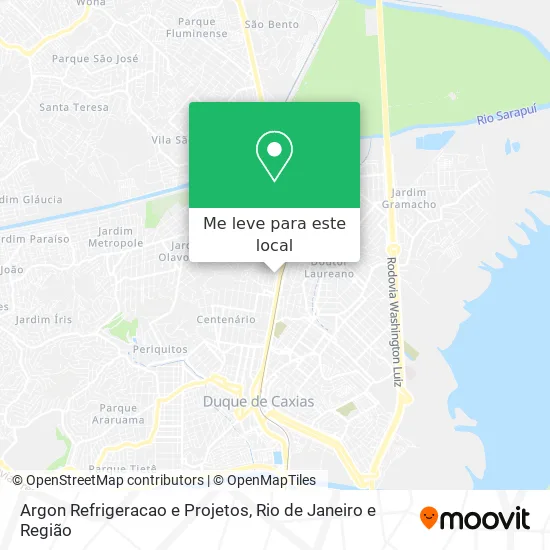 Argon Refrigeracao e Projetos mapa