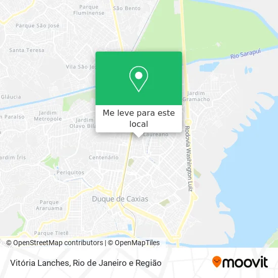 Vitória Lanches mapa