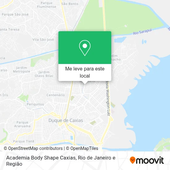Academia Body Shape Caxias mapa