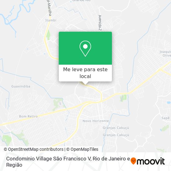 Condomínio Village São Francisco V mapa