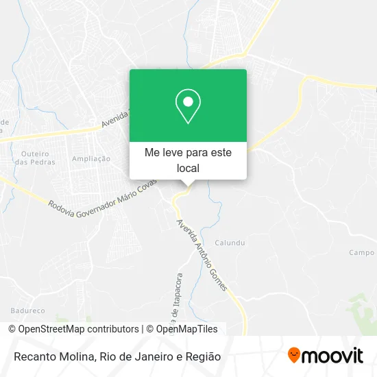 Recanto Molina mapa