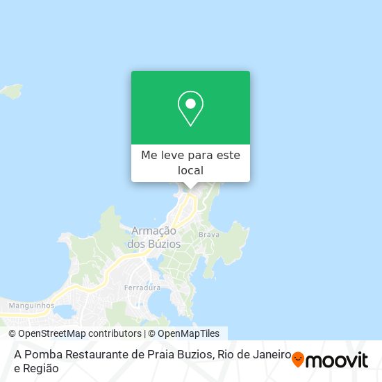 A Pomba Restaurante de Praia Buzios mapa