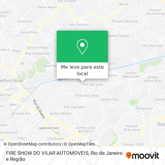 FIRE SHOW DO VILAR AUTOMOVEIS mapa