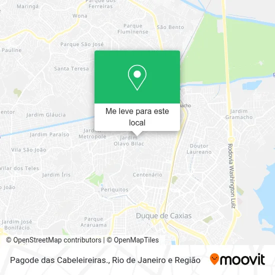 Pagode das Cabeleireiras. mapa