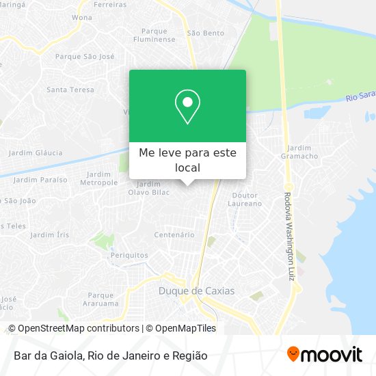 Bar da Gaiola mapa