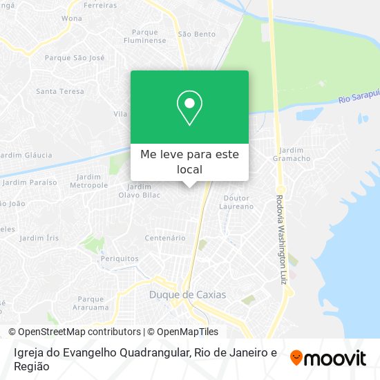 Igreja do Evangelho Quadrangular mapa