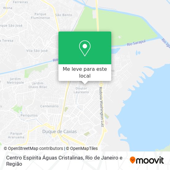 Centro Espírita Águas Cristalinas mapa