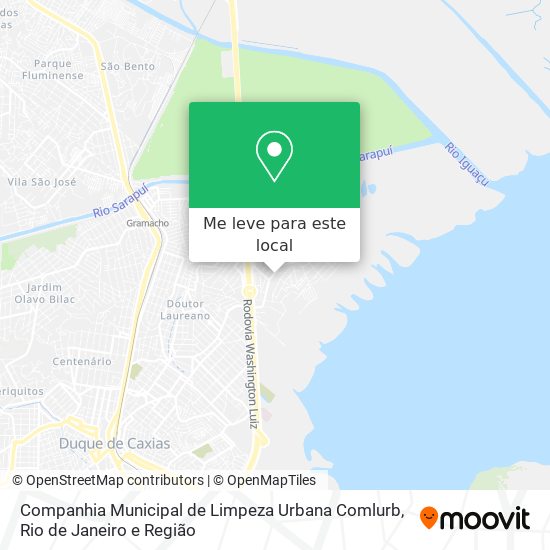 Companhia Municipal de Limpeza Urbana Comlurb mapa