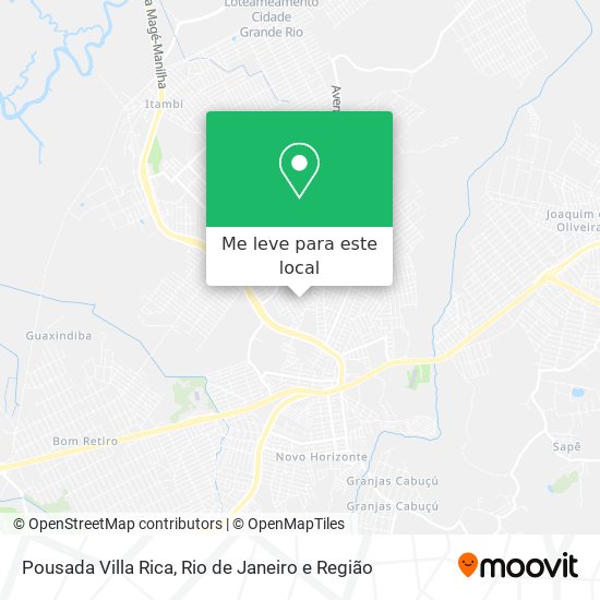 Pousada Villa Rica mapa