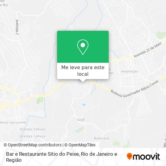 Bar e Restaurante Sítio do Peixe mapa