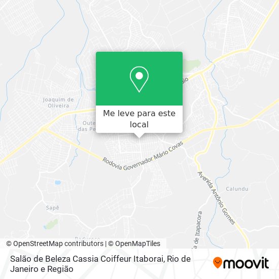 Salão de Beleza Cassia Coiffeur Itaborai mapa