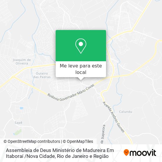 Assembleia de Deus Ministério de Madureira Em Itaboraí /Nova Cidade mapa