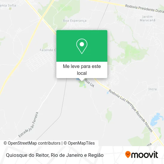 Quiosque do Reitor mapa