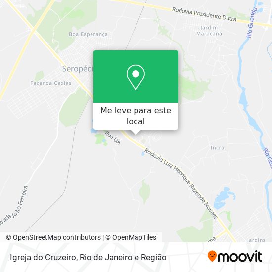 Igreja do Cruzeiro mapa