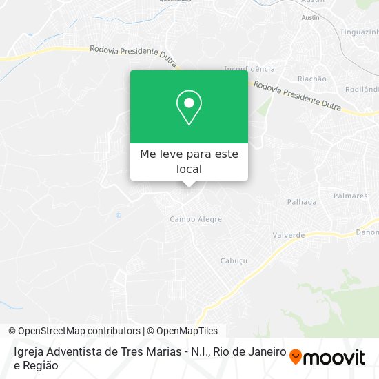 Igreja Adventista de Tres Marias - N.I. mapa