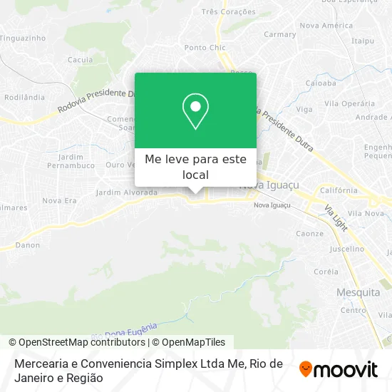 Mercearia e Conveniencia Simplex Ltda Me mapa