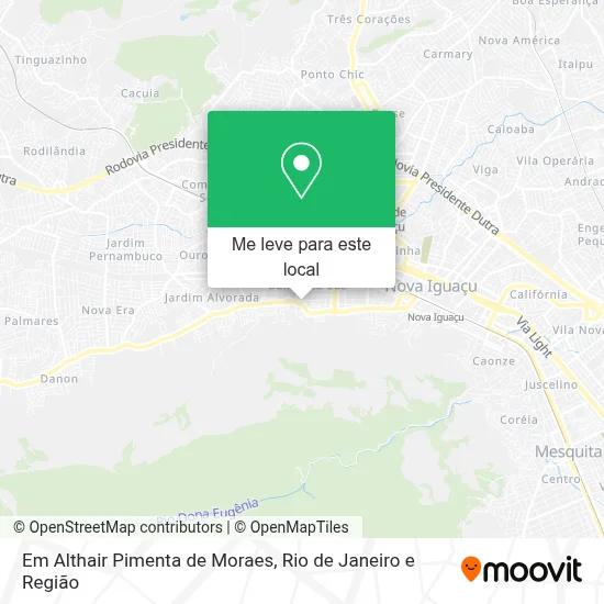 Em Althair Pimenta de Moraes mapa