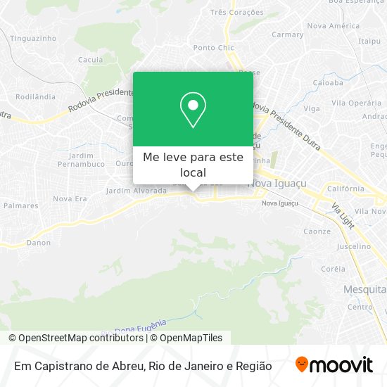 Em Capistrano de Abreu mapa