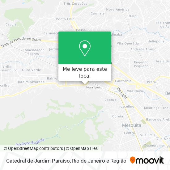 Catedral de Jardim Paraíso mapa
