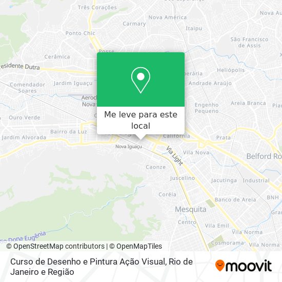 Curso de Desenho e Pintura Ação Visual mapa