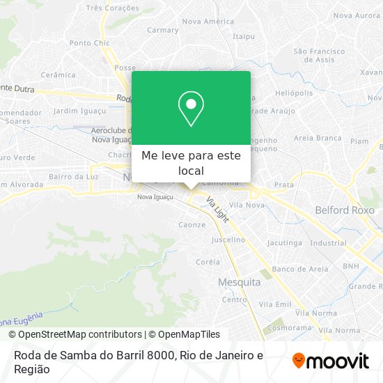 Roda de Samba do Barril 8000 mapa