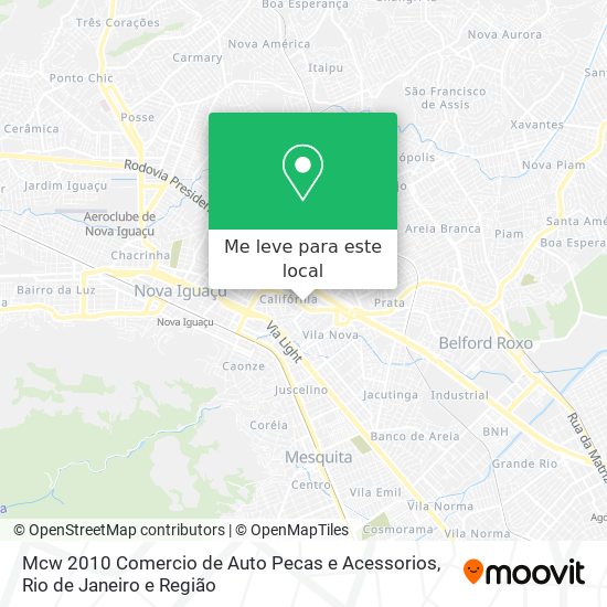 Mcw 2010 Comercio de Auto Pecas e Acessorios mapa