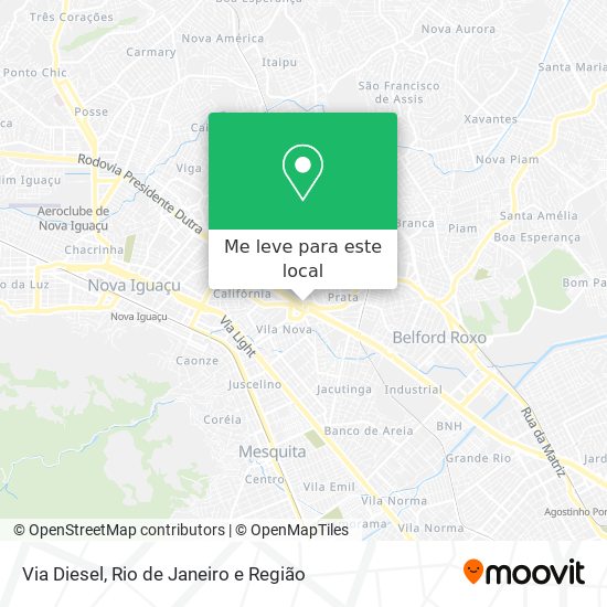 Via Diesel mapa