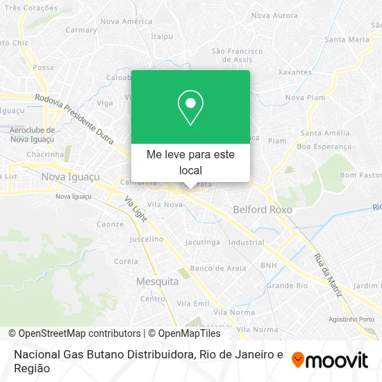 Nacional Gas Butano Distribuidora mapa