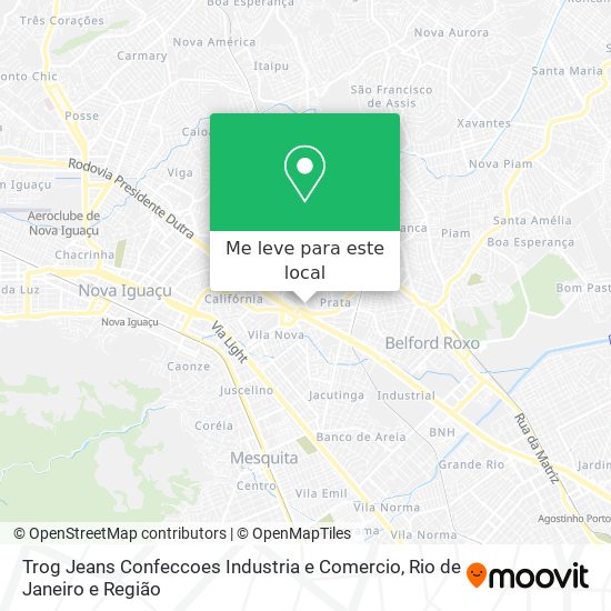 Trog Jeans Confeccoes Industria e Comercio mapa