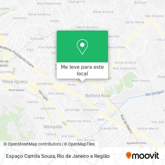 Espaço Camila Souza mapa