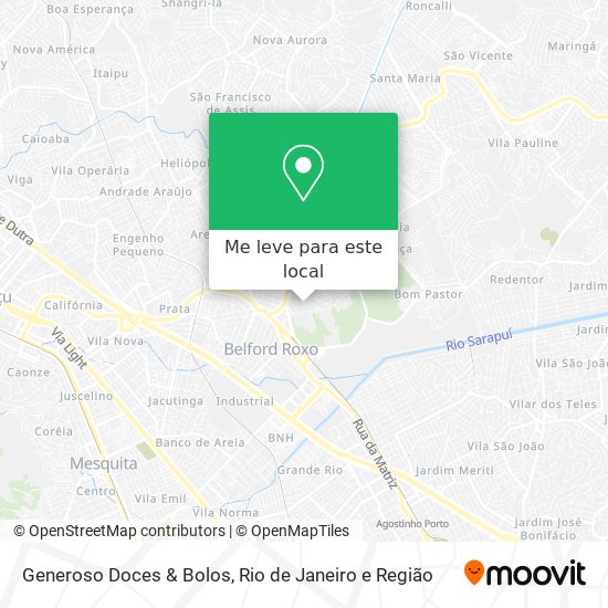 Generoso Doces & Bolos mapa