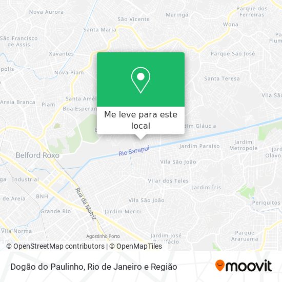 Dogão do Paulinho mapa