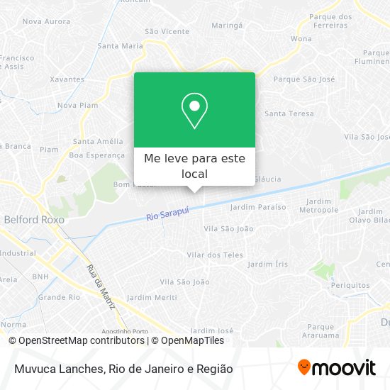Muvuca Lanches mapa