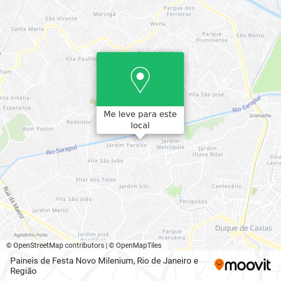 Paineis de Festa Novo Milenium mapa