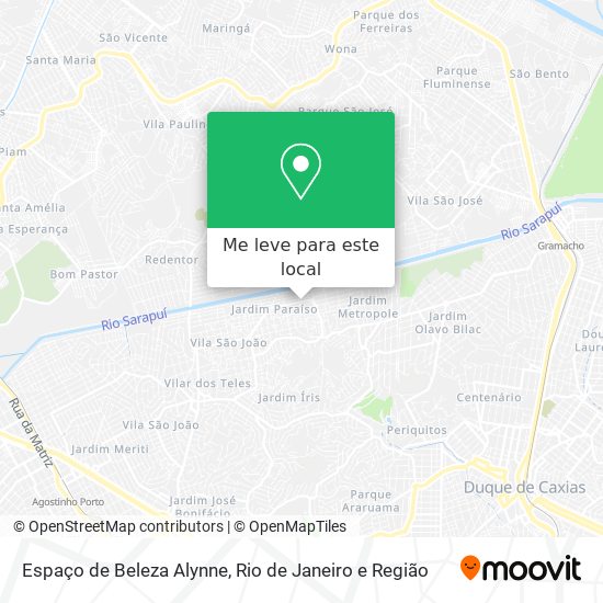 Espaço de Beleza Alynne mapa