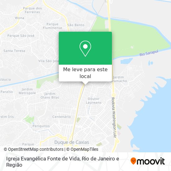 Igreja Evangélica Fonte de Vida mapa