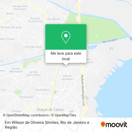 Em Wilson de Oliveira Simões mapa