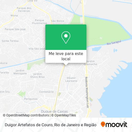Duigor Artefatos de Couro mapa