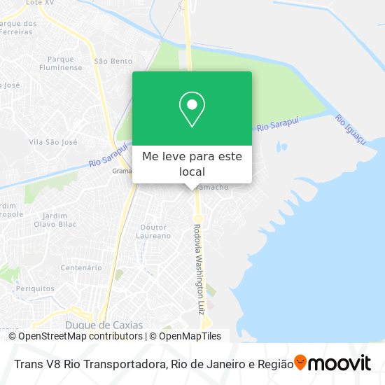 Trans V8 Rio Transportadora mapa