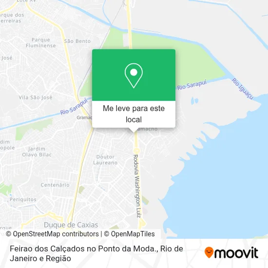 Feirao dos Calçados no Ponto da Moda. mapa
