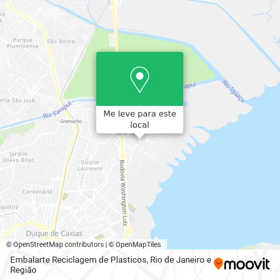 Embalarte Reciclagem de Plasticos mapa