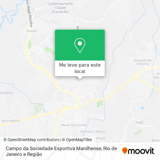 Campo da Sociedade Esportiva Manilhense mapa